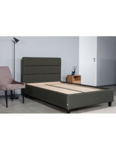 Bed STOCKHOLM 120, with slatted frame and bedding box