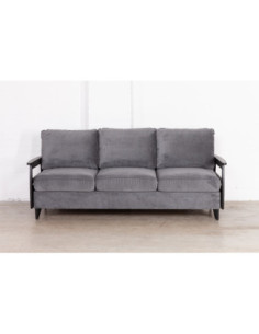 HUGO WOODEN BLACK (231 cm) sofa-lova