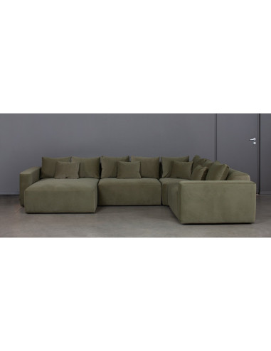 LIVING 2C1 SU ŠEZLONGU MAXI (360X249cm)  komplektuojama kampinė sofa