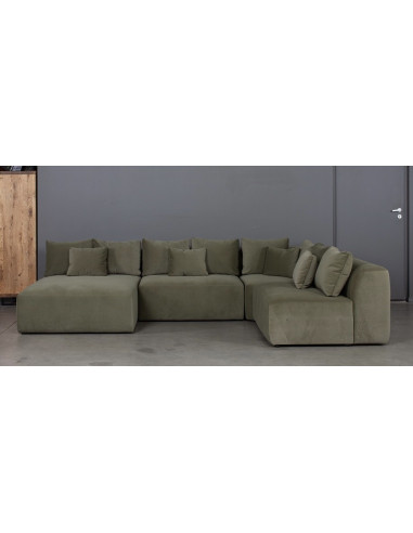 LIVING 2C1 SU ŠEZLONGU MAXI S (338X227cm)  komplektuojama kampinė sofa