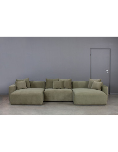 LIVING MAXI U (165X376X165CM) complete corner sofa