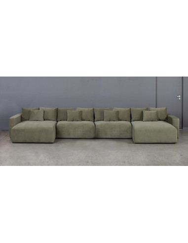 LIVING MAXI U (165X488X165CM) komplektuojama kampinė sofa