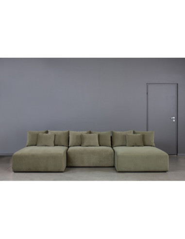 LIVING MAXI U S (165X330X165CM) komplektuojama kampinė sofa