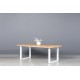 MOZAIKA BERGAMO WHITE 200X100 industrinio stiliaus ąžuolinis stalas