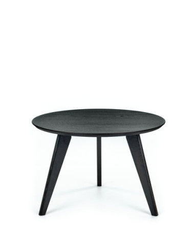 DANTĖ BLACK Ø70 cm oak round coffee table