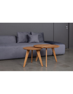 DANTĖ Ø70 2in1 Ø50 round, oak coffee table