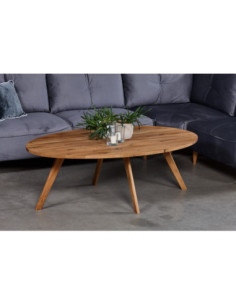 OAKY ELLIPSE 140X90 oak oval coffee table