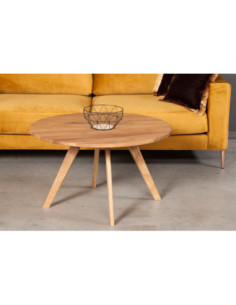 OAKY oak round coffee table