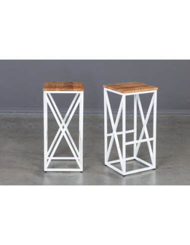 SELECT WHITE (75.5cm) stool/table