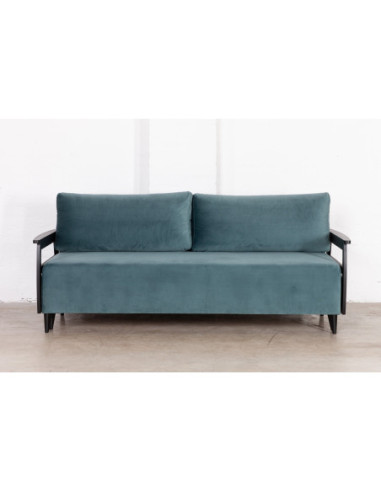 HAGA WOODEN BLACK (212cm) sofa lova