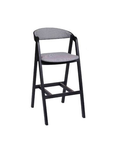 ALDO BLACK SOFT (71cm) oak bar stool