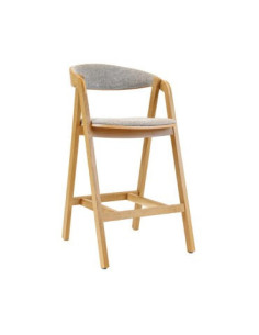 ALDO SOFT (71cm) oak bar stool