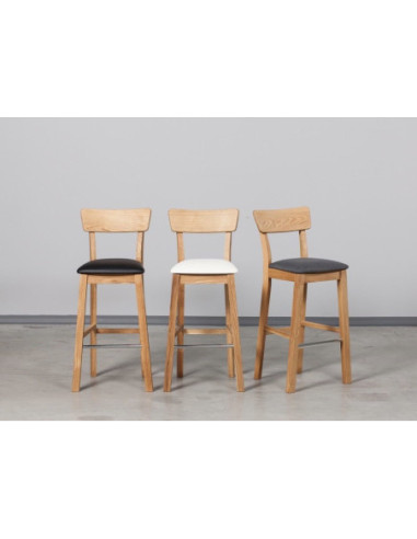 Oak bar stool (71cm) DANA