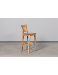 Solid oak bar stool EKHOLM