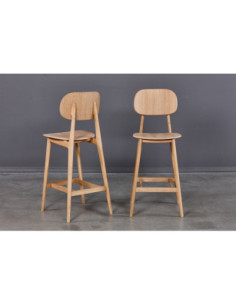 LULA oak bar (76cm) chair