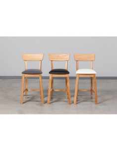 Oak half-stool (61cm) chair DANA