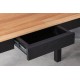 BEA BLACK120x55cm konsolė, darbo ąžuolinis stalas