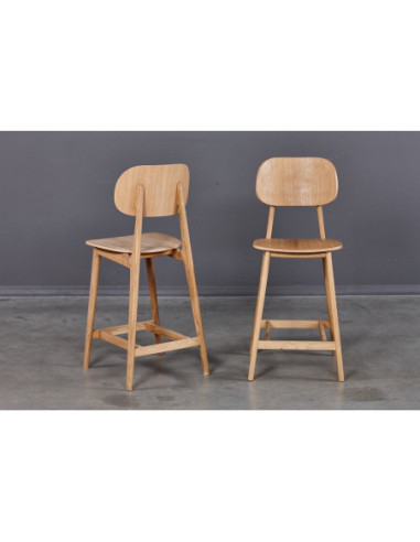 Oak half-bar chair LULA