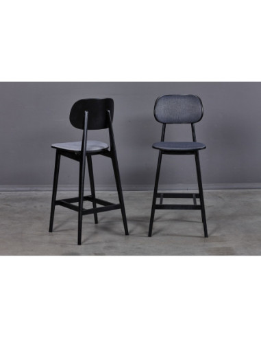 LULA Black Soft half-bar (65cm) chair