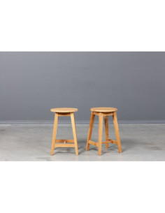 Oak half-bar stool (59cm) STOOL