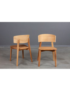 BORO Wooden full oak chair