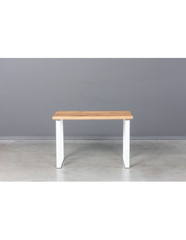 BERGAMO WHITE S 110X60 oak table