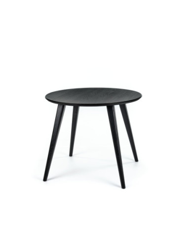 LULA BLACK Ø100 round, oak table