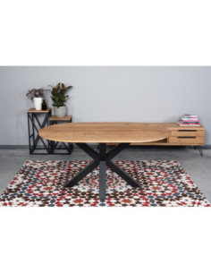 MODERNA OVAL 140X90 industrial style table