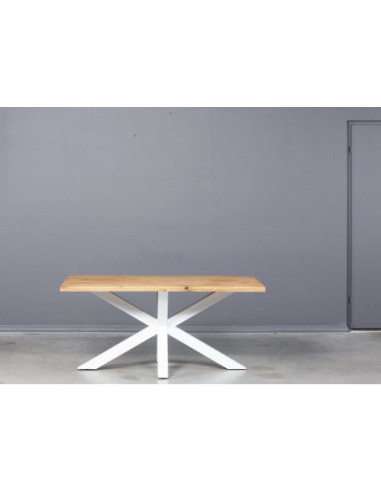 MODERNA WHITE160 industrial style oak table