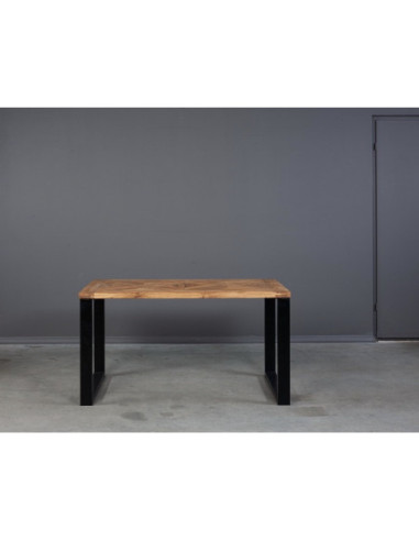 MOZAIKA BERGAMO 140x80 industrial style oak table