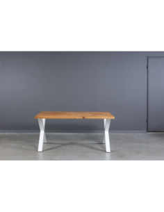 X WHITE 160X industrial style oak table