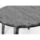 GENOVA BLACK  Ø100-140cm apvalus, prasiilginantis, ąžuolinis stalas