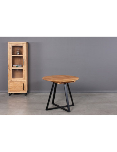 GENOVA LOFT Ø90-128 round, extending, oak table