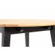 GENOVA BLACK Ø110-160 apvalus, prasiilginantis, ąžuolinis stalas