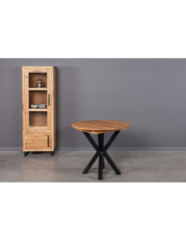 GENOVA MODERNA Ø90-128 round, extending, oak table