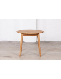 Round oak table GENOVA Ø90