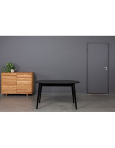 HOWDALA BLACK 140-180X90 oak, extending table