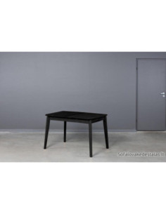 ISKU BLACK 110X70 oak table