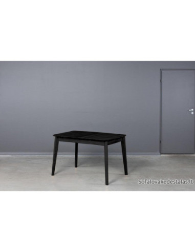 ISKU BLACK 110X70 oak table