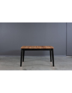 ISKU BLACK 140-185x80 oak, extending table