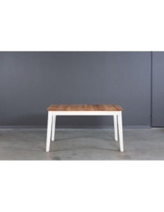 ISKU WHITE 140-185x80 oak, extending table