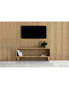 Close (120x24x32cm) oak wall shelf