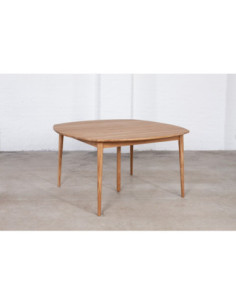 SLAVAN Ø140-180-220 round-oval, double extending oak table