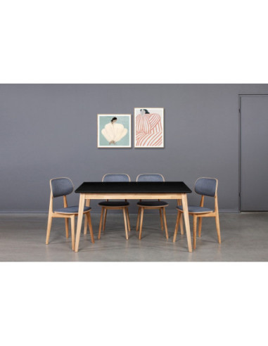 URBANO WHITE TOP 140-230X90 oak, extending table