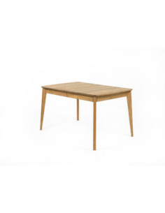 ISKU 130-175-220X85cm oak, double extendable table