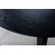 GENOVA BLACK  Ø100-140cm apvalus, prasiilginantis, ąžuolinis stalas