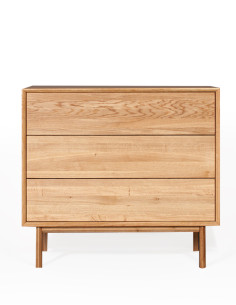 HELSINKI 100cm Oak chest of drawers - Sofalovakedestalas.lt