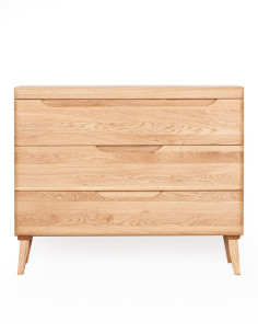 MILANO 100cm Oak chest of drawers