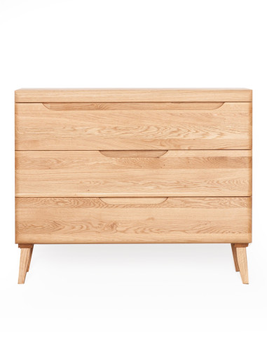 MILANO 100cm Oak chest of drawers