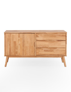 FUTURA 136cm Oak chest of drawers